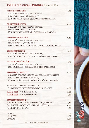 Bettys Eiscafe Frühstück