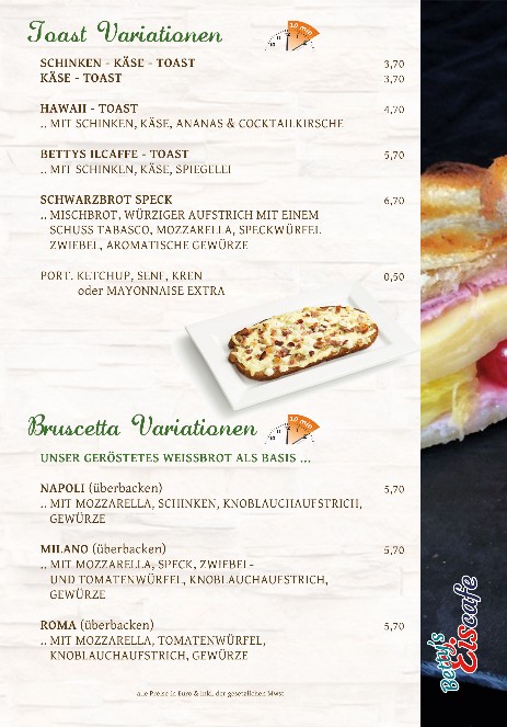 Bettys Eiscafe Imbisse